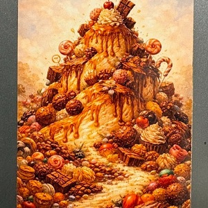 Hűtőmágnes - Cukorhegy, Otthon & Életmód, Konyhafelszerelés, tálalás, Konyhai dekoráció, Hűtőmágnes, Fotó, grafika, rajz, illusztráció, MESKA