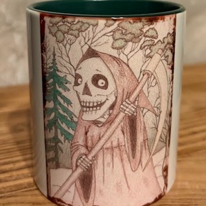 A Kaszás bögre, Otthon & Életmód, Konyhafelszerelés, tálalás, Tálalás, Bögre & Csésze, Fotó, grafika, rajz, illusztráció, MESKA