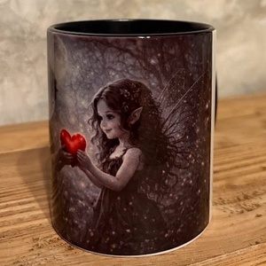 Gótikus tündérgyerekek szerelme bögre - otthon & életmód - konyhafelszerelés, tálalás - tálalás - bögre & csésze - Meska.hu