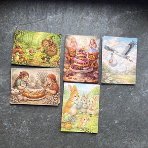 5 db képeslap � szabadon választható, kedvezményes csomag - otthon & életmód - papír, írószer - ajándékozás kellékei - képeslap, üdvözlőlap - Meska.hu