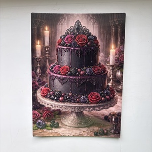 Képeslap - gótikus torta, Otthon & Életmód, Papír, írószer, Ajándékozás kellékei, Képeslap, üdvözlőlap, Fotó, grafika, rajz, illusztráció, Egyedi képeslap digitális rajz alapján készült grafikával, kis szériás nyomtatásban.
Szép kiegészít..., MESKA