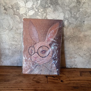 Hűtőmágnes puzzle - Húsvéti nyúl, Otthon & Életmód, Konyhafelszerelés, tálalás, Konyhai dekoráció, Hűtőmágnes, Fotó, grafika, rajz, illusztráció, MESKA