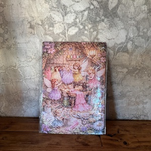 Hűtőmágnes puzzle - Tündérek ruhát készítenek, Otthon & Életmód, Konyhafelszerelés, tálalás, Konyhai dekoráció, Hűtőmágnes, Fotó, grafika, rajz, illusztráció, MESKA