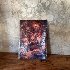 Hűtőmágnes puzzle - Törpecsalád a csodaotthonban, Otthon & Életmód, Konyhafelszerelés, tálalás, Konyhai dekoráció, Hűtőmágnes, Fotó, grafika, rajz, illusztráció, MESKA