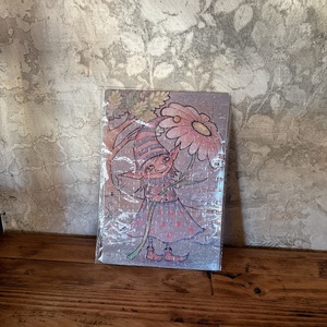 Hűtőmágnes puzzle - Tavaszi manólány, Otthon & Életmód, Konyhafelszerelés, tálalás, Konyhai dekoráció, Hűtőmágnes, Fotó, grafika, rajz, illusztráció, MESKA