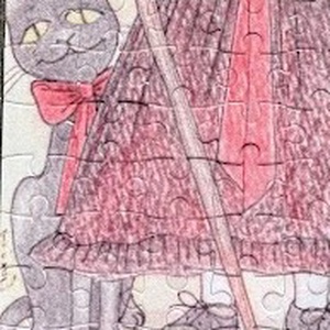 Hűtőmágnes puzzle - Kisboszi macskákkal - otthon & életmód - konyhafelszerelés, tálalás - konyhai dekoráció - hűtőmágnes - Meska.hu