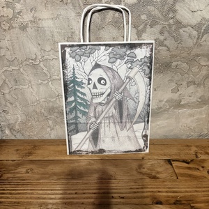 Ajándéktasak - A Kaszás, Otthon & Életmód, Papír, írószer, Ajándékozás kellékei, Ajándékzsák, csomagolás, Fotó, grafika, rajz, illusztráció, MESKA