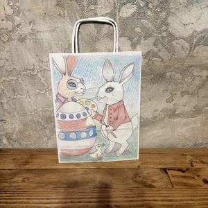 Ajándéktasak - Húsvéti tojásfestés, Otthon & Életmód, Papír, írószer, Ajándékozás kellékei, Ajándékzsák, csomagolás, Fotó, grafika, rajz, illusztráció, MESKA