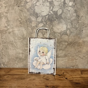 Ajándéktasak - Angyalka, Otthon & Életmód, Papír, írószer, Ajándékozás kellékei, Ajándékzsák, csomagolás, Fotó, grafika, rajz, illusztráció, MESKA