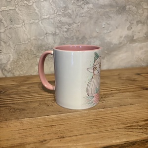 Zöld szárnyú tündér bögre - otthon & életmód - konyhafelszerelés, tálalás - tálalás - bögre & csésze - Meska.hu