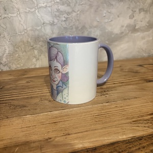 Lila hajú manólány bögre - otthon & életmód - konyhafelszerelés, tálalás - tálalás - bögre & csésze - Meska.hu