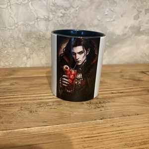 Vámpír bögre, Otthon & Életmód, Konyhafelszerelés, tálalás, Tálalás, Bögre & Csésze, Fotó, grafika, rajz, illusztráció, MESKA