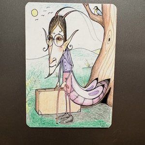 Hűtőmágnes - Hőscincér, Otthon & Életmód, Konyhafelszerelés, tálalás, Konyhai dekoráció, Hűtőmágnes, Fotó, grafika, rajz, illusztráció, MESKA