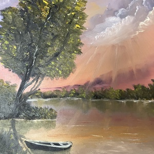 Vihar után, Művészet, Festmény, Olajfestmény, , MESKA