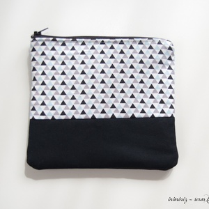 Háromszögmintás neszesszer, pipere - Meska.hu