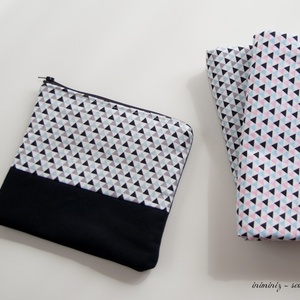 Háromszögmintás neszesszer, pipere -  - Meska.hu