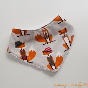 Rókás előke, nyálkendő, partedli - Meska.hu