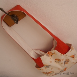 AKCIÓÓÓ - Baglyos táska, válltáska - Bézs és barna -  - Meska.hu