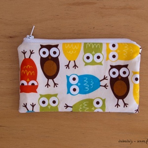 Inimini baglyos neszi, cipzáros pénztárca, zsebkendőtartó, bármitartó - Meska.hu