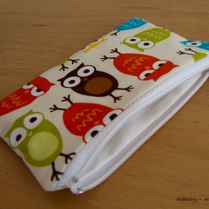 Inimini baglyos neszi, cipzáros pénztárca, zsebkendőtartó, bármitartó -  - Meska.hu