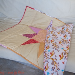 Wonky Star patchwork babatakaró, patchwork takaró -  - Meska.hu