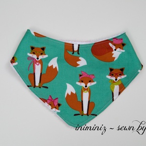 Lányos rókás előke, nyálkendő, partedli 2. - Meska.hu