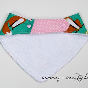 Lányos rókás előke, nyálkendő, partedli 2. -  - Meska.hu