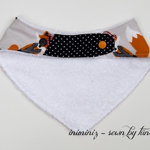 Rókás előke, nyálkendő, partedli - (2-es sz. szürke) -  - Meska.hu