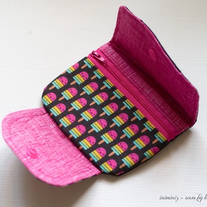 Gyerek pénztárca, pénztárca lányoknak - Jégkrém mintás 1 - táska & tok - pénztárca & más tok - pénztárca - gyerek pénztárca - Meska.hu