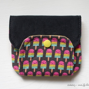 Gyerek pénztárca, pénztárca lányoknak - Jégkrém mintás 1 - táska & tok - pénztárca & más tok - pénztárca - gyerek pénztárca - Meska.hu