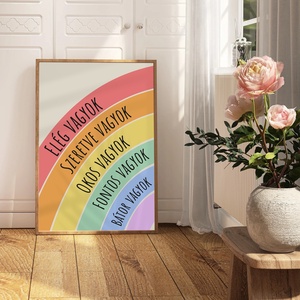 Motivációs poszter szivárvány, Művészet, Grafika & Illusztráció, Digitális, Fotó, grafika, rajz, illusztráció, MESKA