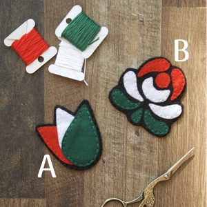 Nemzeti szín kokárda, Ékszer, Kitűző és Bross, Varrás, MESKA