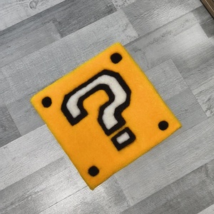Super Mario, kérdőjel blokk dekor szőnyeg (29�29 cm), Otthon & Életmód, Lakástextil, Szőnyeg, Más típusú szőnyeg, Varrás, MESKA