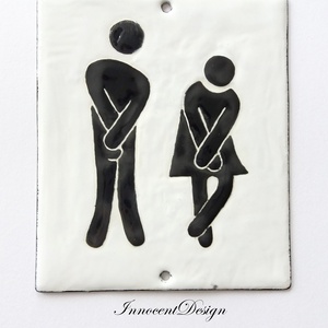 Mellékhelység jelölő tábla  -  - Meska.hu