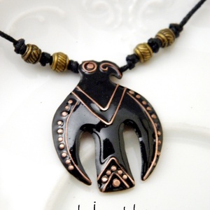 Foglalva Szabadi Tibor részére! Turulmadár - szkíta sólyom - tűzzománc ékszer  -  - Meska.hu