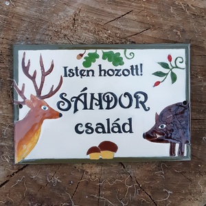 Egyedi névtábla vadászoknak - Sándor-Szücsi Judit részére  -  - Meska.hu