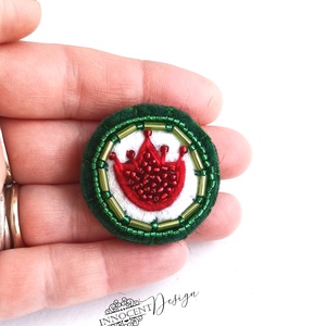 Kokárda - mini tulipános  - ékszer - kitűző és bross - Meska.hu