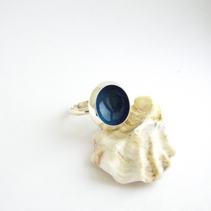 Csészegomba gyűrű- sötét türkiz- ezüstözött réz ékszer  - ékszer - gyűrű - statement gyűrű - Meska.hu Csészegomba gyűrű- sötét türkiz- ezüstözött réz ékszer  - ékszer - gyűrű - statement gyűrű - Meska.hu