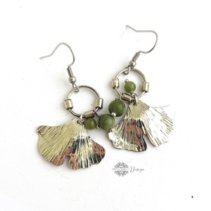 Fine nature - Gingko biloba - alpakka fülbevaló  - ékszer - fülbevaló - lógó fülbevaló - Meska.hu Fine nature - Gingko biloba - alpakka fülbevaló  - ékszer - fülbevaló - lógó fülbevaló - Meska.hu