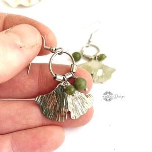 Fine nature - Gingko biloba - alpakka fülbevaló  - ékszer - fülbevaló - lógó fülbevaló - Meska.hu Fine nature - Gingko biloba - alpakka fülbevaló  - ékszer - fülbevaló - lógó fülbevaló - Meska.hu