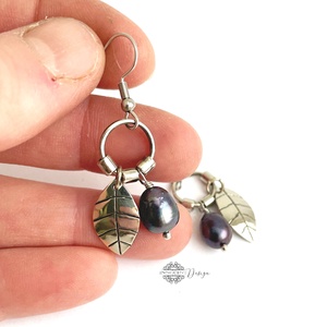 Fine nature - Kökény - alpakka fülbevaló  - ékszer - fülbevaló - lógó fülbevaló - Meska.hu Fine nature - Kökény - alpakka fülbevaló  - ékszer - fülbevaló - lógó fülbevaló - Meska.hu