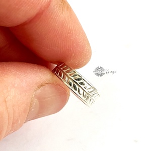 Levélkés ezüst lábujjgyűrű - Meska.hu