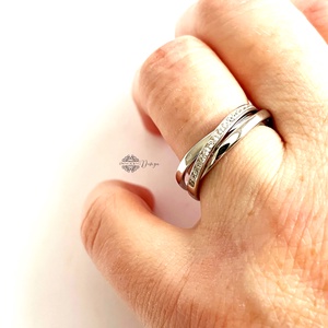 Ezüst hármasgyűrű - trinity II. - Meska.hu