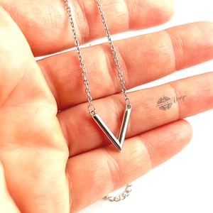 Minimalista V - ezüst nyaklánc  - ékszer - nyaklánc - medálos nyaklánc - Meska.hu