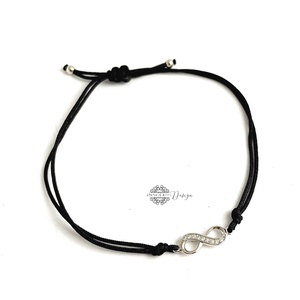 A végtelenbe és tovább - ezüst karkötő zsinóron - ékszer - nyaklánc - medálos nyaklánc - Meska.hu