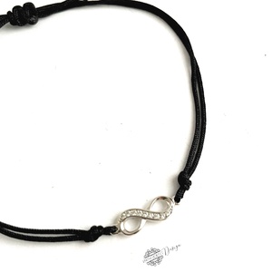 A végtelenbe és tovább - ezüst karkötő zsinóron, Ékszer, Nyaklánc, Medálos nyaklánc, Ötvös, MESKA