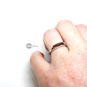 Ezüst gyűrű füstkvarc kővel  55-ös méret - ékszer - gyűrű - statement gyűrű - Meska.hu