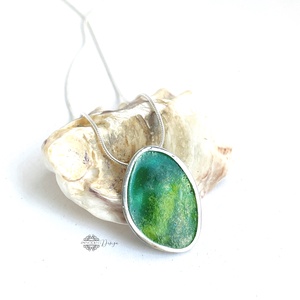 Grado -  ezüst nyaklánc tűzzománccal - ékszer - nyaklánc - medálos nyaklánc - Meska.hu