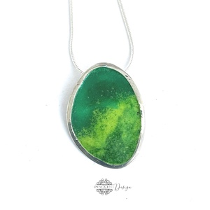 Grado -  ezüst nyaklánc tűzzománccal - ékszer - nyaklánc - medálos nyaklánc - Meska.hu