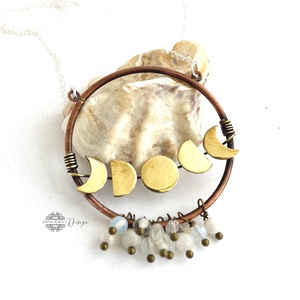 Holdfogyatkozás -réz nyaklánc - Meska.hu